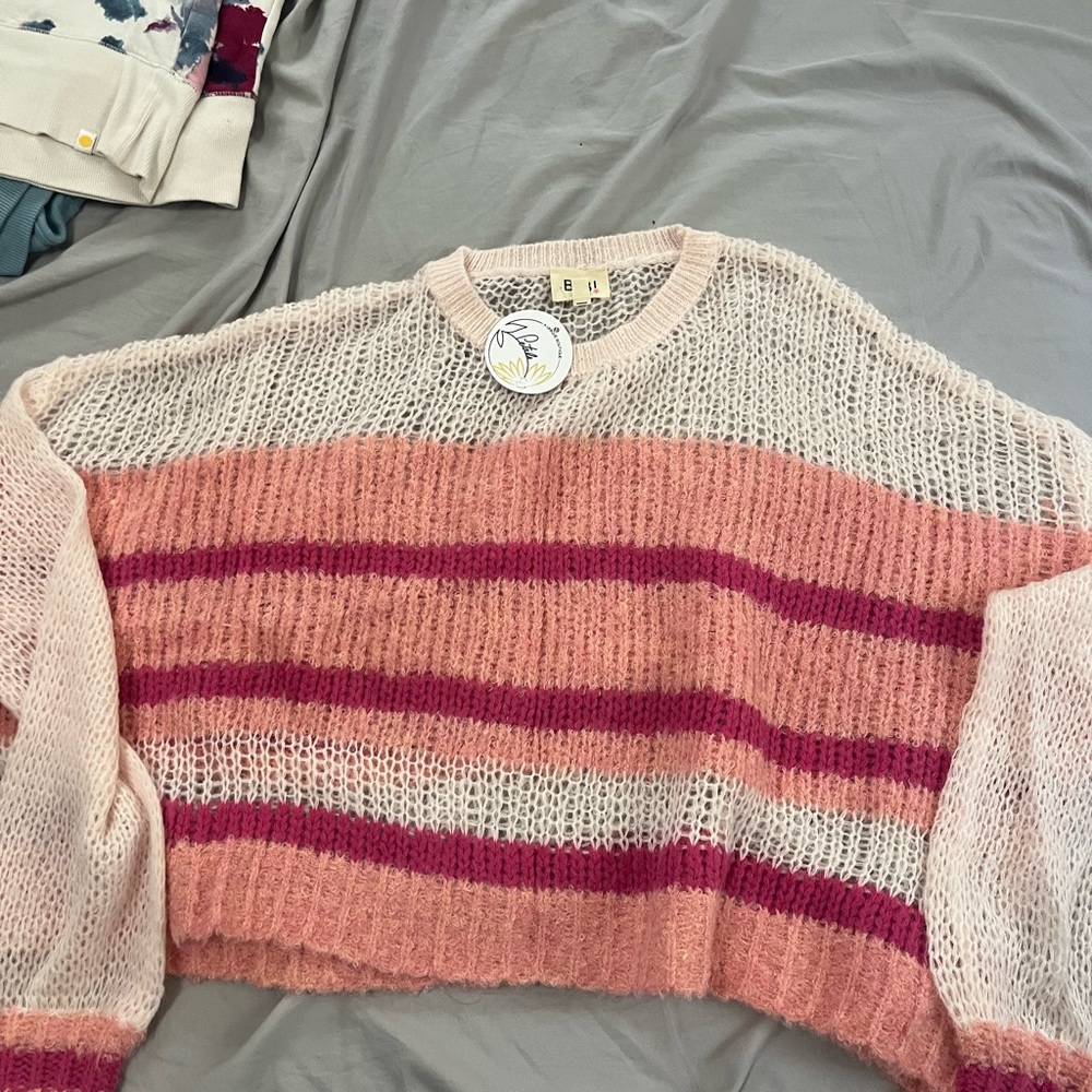 Striped Knit Sweater